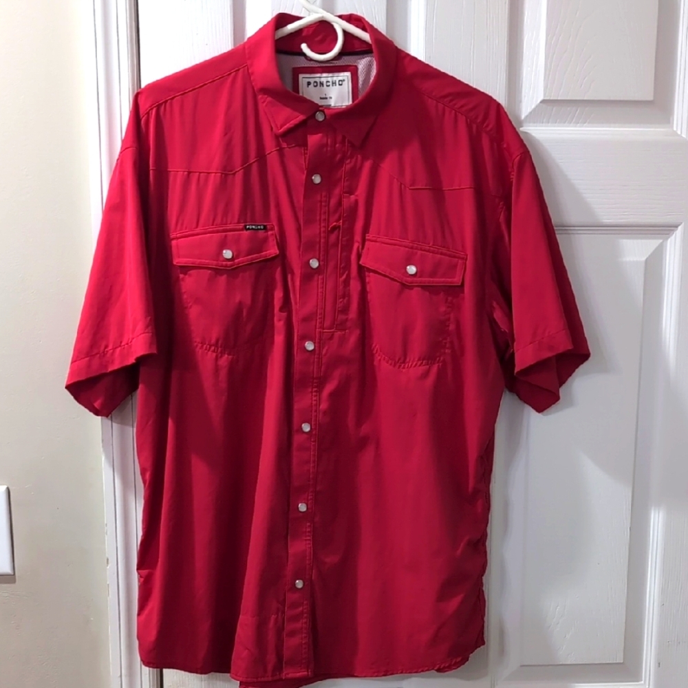 Poncho Large Regular Red